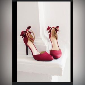 Lauren Conrad Red Bow Heels